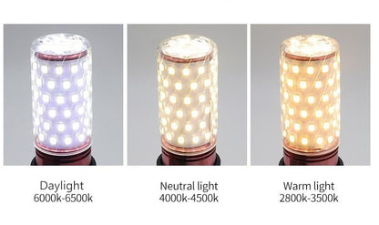 8W LED Corn Light Bulb - Equivalent 60W Incandescent, 800LM, E26 Base Daylight 6500K Non-Dimmable, 9-Pack - color: Daylight 9 Pack
