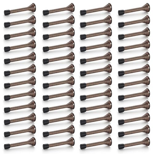 Ravinte Door Stoppers, 48 Pack Oil Rubbed Bronze Spring Door Stops - color: Oil Rubbed Bronze
