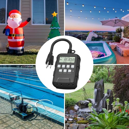 BN-LINK Outdoor 7-Day Programmable Timer Outlet, 2 Outlets, 2 Pack - size: Standard 2 Pack