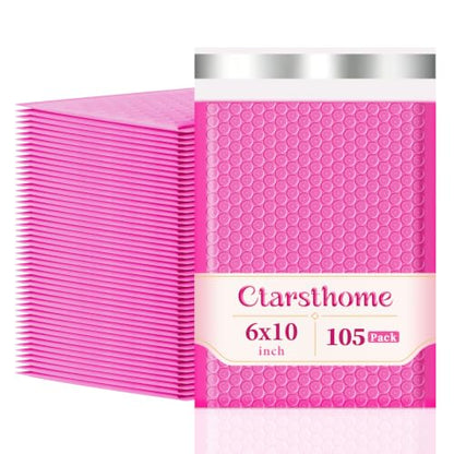 Bubble Mailers 105 Pack 6x10inch Rose Poly Mailers Self-Seal Padded Envelopes Waterproof Bubble Opaque Padded Mailers Shipping Bags for Businesses to Pack and Mail Jewelry Cosmetics - size: 6x10-105pack