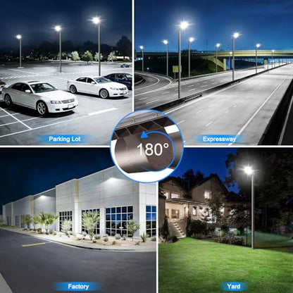480W LED Parking Lot Light Dusk to Dawn Photocell 5000K 2Pack - size: 480W/Wall Mount/2PC