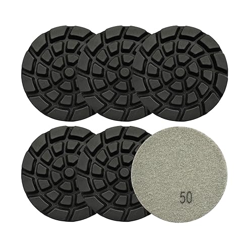 Diamond Concrete Polishing Pads - BRSCHNITT 6pcs 4 inch Grit#50 Resin Bond Renew Pads Beton Floor Renew Reparing Disk