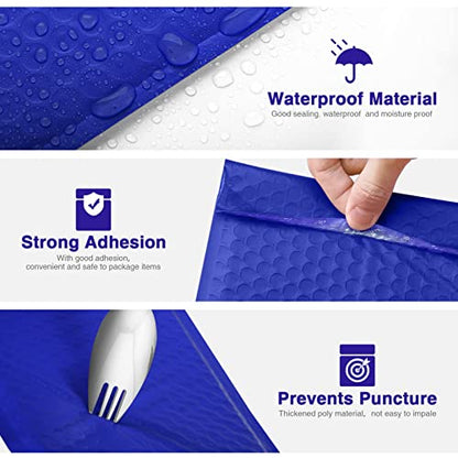 Metronic Bubble Mailers 6x10 Inch 100 Pack Thick Padded Envelopes Blue - color: Blue, size: 6x10" 100PC