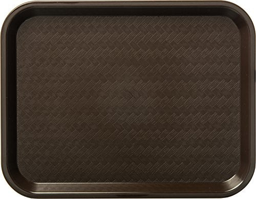 Carlisle FoodService Products CT121669 Café Standard Cafeteria / Fast Food Tray, 12" x 16", Chocolate - color: Chocolate Brown, size: 0.7" x 0.5" x 0.3"