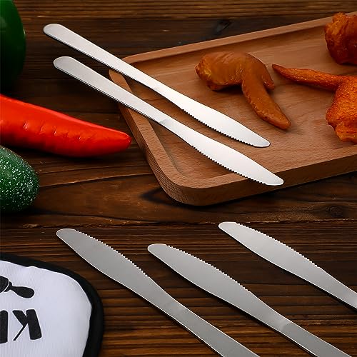 Gisafai 150 Pcs Stainless Steel Dinner Butter Knives Bulk Silverware