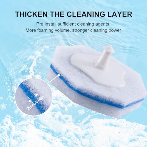 60pcs Upgraded Thick Toilet Bowl Wand Refills fits Clorox Wand - size: 1 Count (Pack of 60)