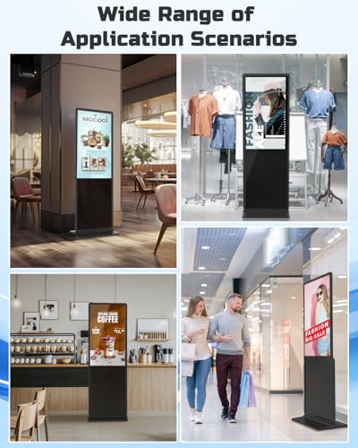 32-inch Digital Signage Display, 2K LCD Touchscreen Kiosk Signs - color: Touch screen, size: 32"