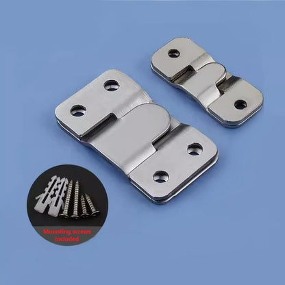 Flush Mount Bracket with Screws 6 Sets Hanging Buckle Kit, Interlocking Heavy Duty Photo Frame Hook, Furniture Connector for 100lb Picture Hangers Art Gallery Wall Mount Hardware, Stainless Steel (6)