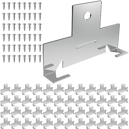 48 Pack Metal Recessed Downlight C Clips - size: 48pcs