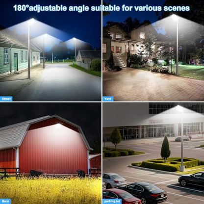 240W Parking Lot Light 36000LM 5000K Dusk to Dawn Pole Mount 4Pack - size: 240W/5000K/4Pack