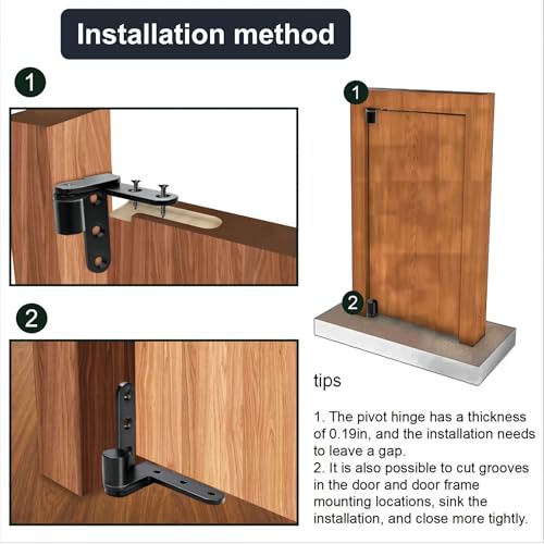 180°Rotating Pivot Hinges,Max Load 150lbs