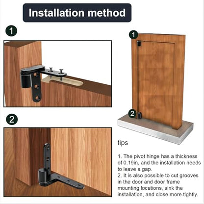 180°Rotating Pivot Hinges,Max Load 150lbs