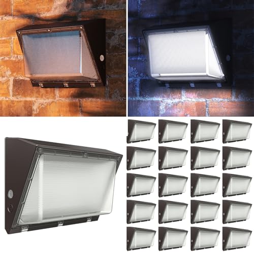 Sunco 20 Pack LED Wall Pack Lights, Dusk to Dawn, 120W, Dimmable - size: 20 Pack