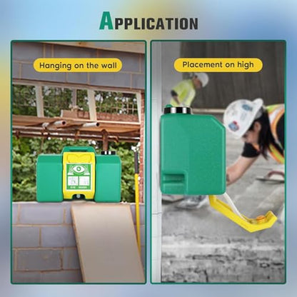 Portable Eyewash Station 8 Gallon with Handle, OSHA Approved Eye Wash Station for Wall, Gravity Fed Emergency Eyewash Station for Construction Site Lab Garage, Self Contained 15 Minute Flush Kit