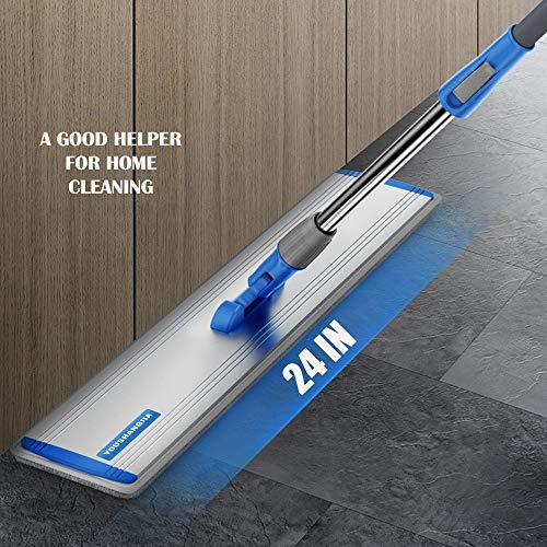 24 in Microfiber Wet & Dry Mops Heavy Duty Commercial Flat Floor Mop - size: 24 IN