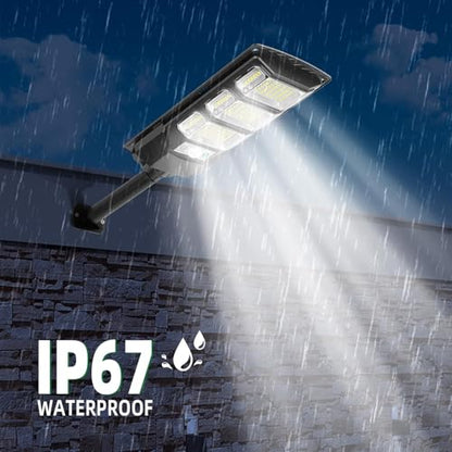 FOWSEEK 4 Pack Solar Flood Lights Outdoor, Solar Lights Outdoor Waterproof with Remote Control, Motion Sensor Outdoor Lights for Garden Patio Yard - size: 144LED 4Pack