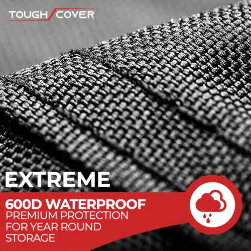 Tough Cover Lawn Tractor Cover, Extreme 600D, 75x47x49 In, Black - color: Extreme Conditions - Black