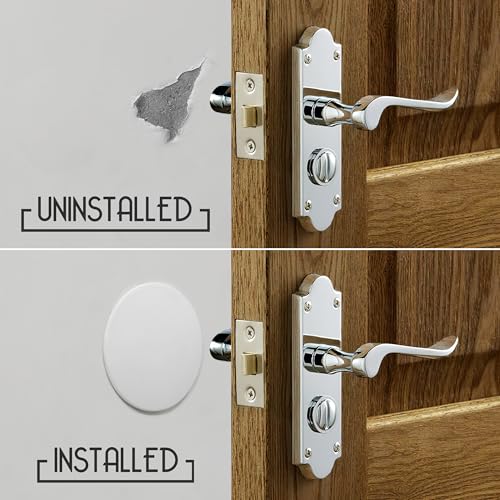 ProStoppr® Door Stoppers - X Large 5" (3 Pack) - Strong Adhesive Backing - color: White, size: X-Large 5"