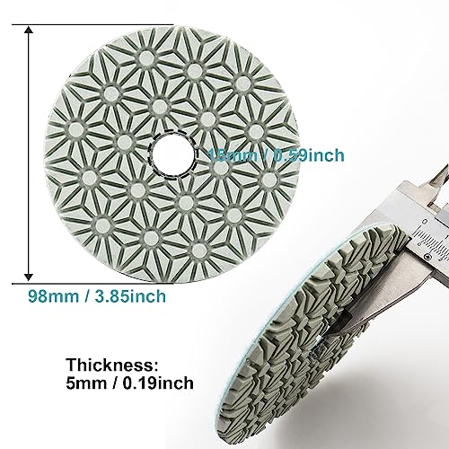 3 Step 4 Inch Diamond Polishing Pads, Step 2, 3 Pack
