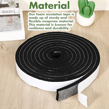 Nuanchu Foam Seal Tape Stripping - size: 1-1/2in Wide X 1/2in Thick X 16.5ft
