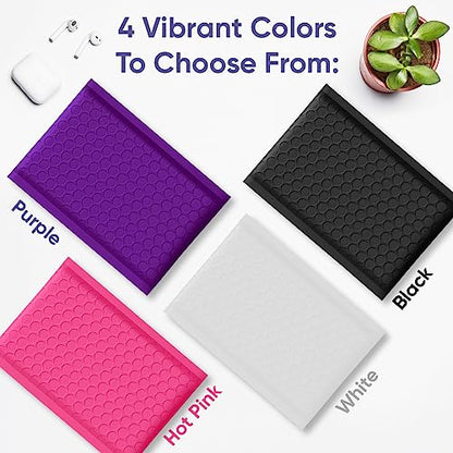 Black Bubble Mailers 6x10, Poly Padded Envelopes #0, 250 Pack Bulk - color: Black, size: 6"x10" / 250 Pack