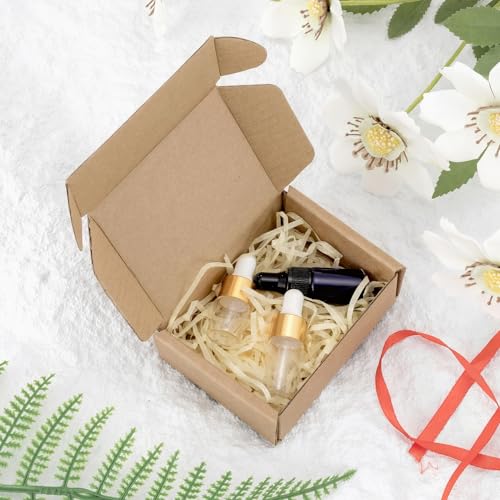 Ellbest 50pcs Small Kraft Box, 3.6 x 2.6 x 1.2 inches, Brown - size: 3.6 x 2.6 x 1.2 inches