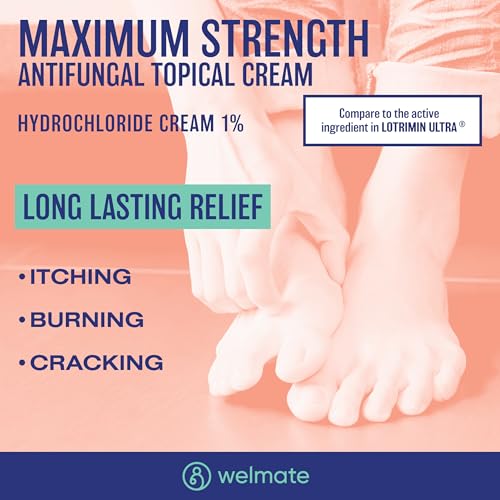 WELMATE Butenafine Hydrochloride 1% Antifungal Cream for Skin, 1 oz - style: 1 Pack