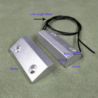 Gebildet Rolling Door Contact Magnetic Reed Switch Alarm with 2 Wires for NC. Applications MC-56 - color: Silver-E1284T