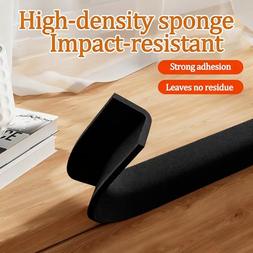 ZOMPAGO Single Sided Foam Weather Stripping Tape Black,2 Roll 0.8X 16.4FT - color: Black, size: 2 Roll 0.8x 16.4FT