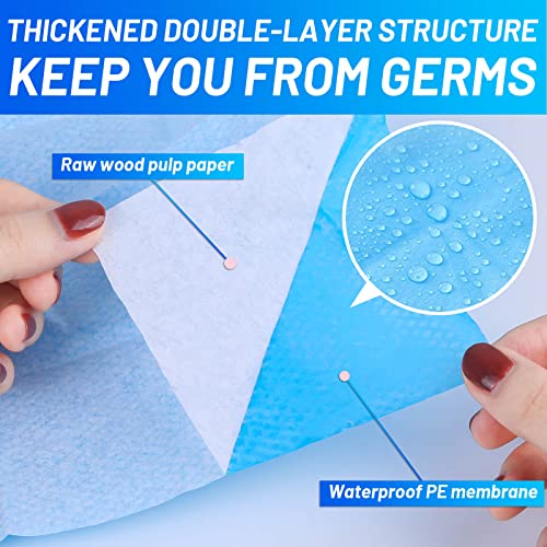 30 Pack Toilet Seat Covers Disposable100% Waterproof XL Individually Wrapped Disposable Toilet Seat Covers for Adults and Kids Potty Training, Travel Accessories for Public Restrooms Airplane Camping - size: 30 Pack, XL