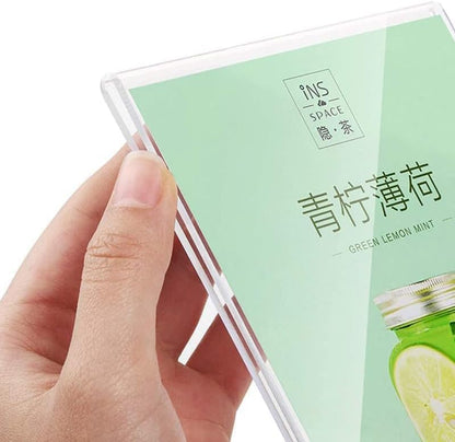Acrylic Sign Holder (Horizontal A6 148×105mm/5.83×4.13 inches)
