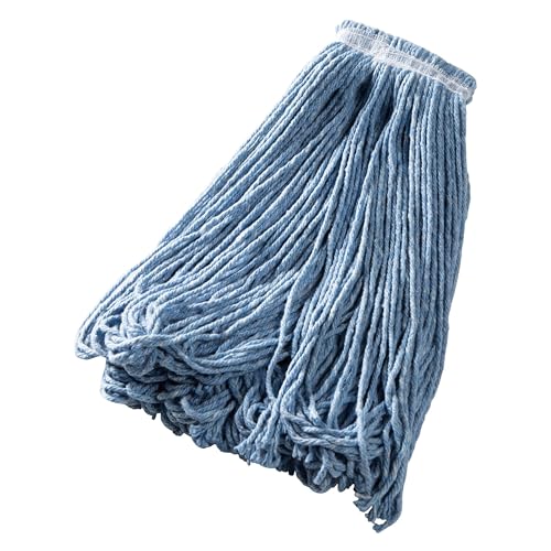 Rubbermaid Commercial Products Universal Blend Mop Head, Blue, 24oz - style: Single