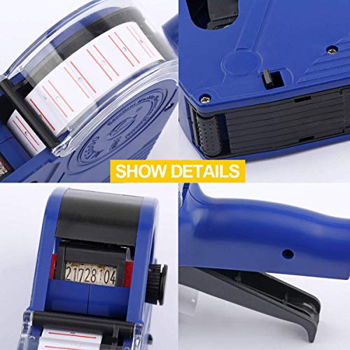 MX5500 EOS Blue 8 Digits Pricing Gun Kit with 7,000 Labels & Spare Ink