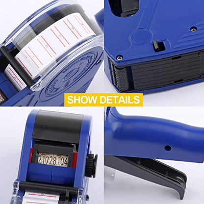 MX5500 EOS Blue 8 Digits Pricing Gun Kit with 7,000 Labels & Spare Ink