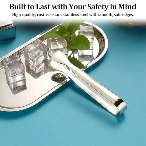 8 Pack Mini Sugar Tongs Stainless Steel Mini Serving Tongs Appetizer Tongs for Candy Buffet, Tea Party, Wedding Ice Tongs for Small Foods, Ice Cubes, Canapés - size: 8 Pack