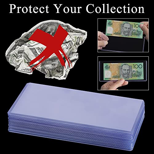 35PCS Banknote Holders Top-Load Currency Money Sleeves for Bills - color: 35 Pieces