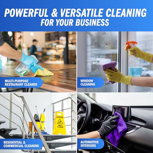 All Surface and Glass Cleaner Concentrate – Makes 64 Gallons | All Purpose Cleaner, Floor Cleaner, Bulk Concentrate - size: 1 Gallon (Pack of 1)
