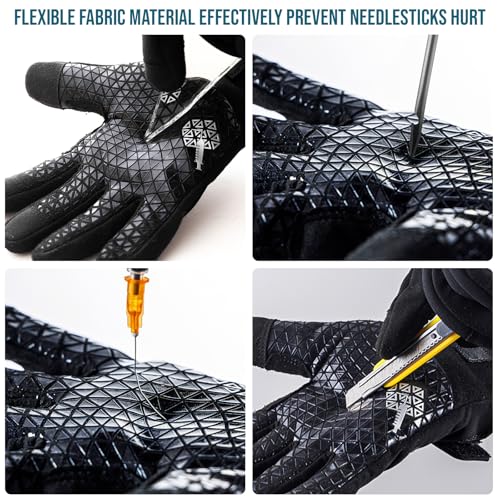 TAILI Level 5 Puncture, Level 3 Needle and A7 Cut Resistant Work Gloves, M
