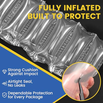 Air Pillows for Shipping With Pump, Inflatable Packing Air Bags, Shipping Supplies Packing Materials Alternative to Packing Peanuts, Moving, Storage, Gift Wrapping（800Pack, 3.54" x 7.87"