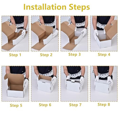 7x5x2 Inches Shipping Boxes, White Cardboard boxes - color: white-7x5x2-25P