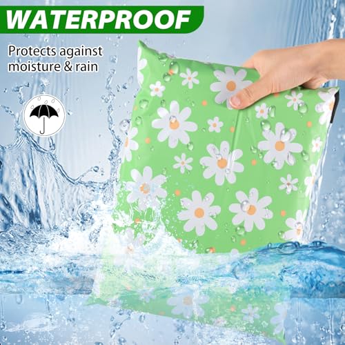 Oududianzi Large Poly Mailers 10x13, 100PCS Shipping Bags, Self-Sealing Mailers Poly Bags, Mailing Envelopes Bulk, Packaging Bags for Small Bussiness - color: Big Daisy, size: 14.5x19 - 100Pack