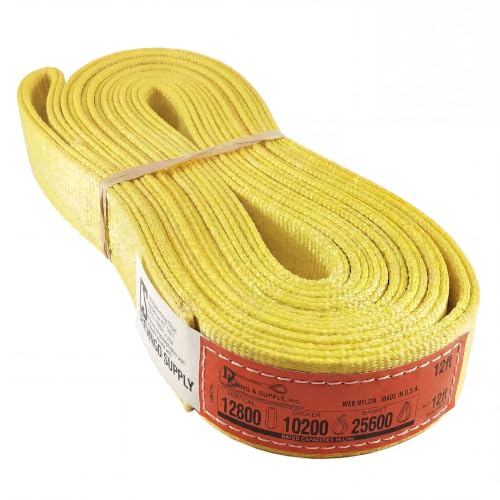 DD Sling 2" x 12' Nylon Endless Lifting Sling – USA Made - size: 2"x12'