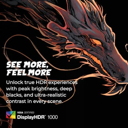 AOC 27 Inch Gaming Monitor QHD 240Hz Mini-LED HDR1000, Q27G4ZMN - size: 27" 240Hz Mini-LED