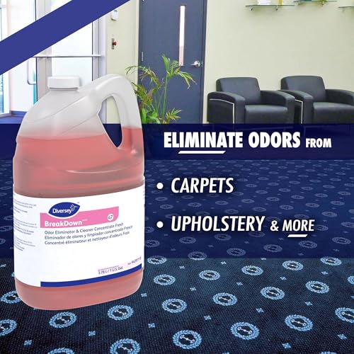 Diversey BreakDown Odor Eliminator & Cleaner Conc, Fresh, 1 gal - size: 1-Gallon