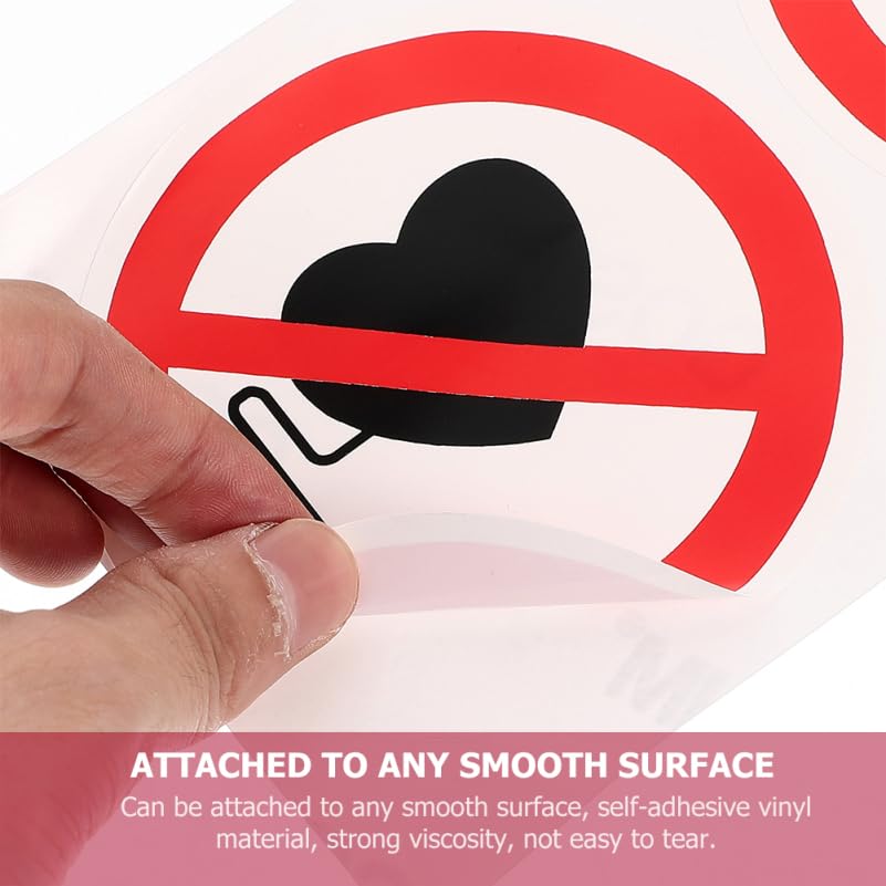 Fomiyes Warning Label Stickers Self Adhesive Vinyl Safety Warning Sign Stickers