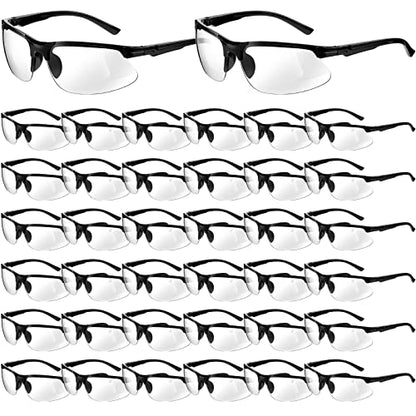 Kathfly 36pcs Safety Glasses Work Scratch Resistant Glasses,White - color: White