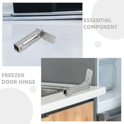 Refrigerator Door Hinge Replacement Heavy Duty Freezer Pivot Hinge Adjustable Automatic Fridge Door Closer with Easy Installation 4.44X2.83X0.98In