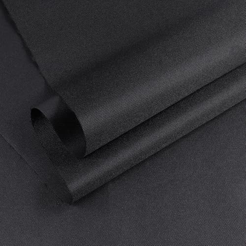 Marine Waterproof Canvas Fabric 600D Black 60"×1080" Ship in Roll - color: Black, size: 60"×1080"(Ship in Roll)