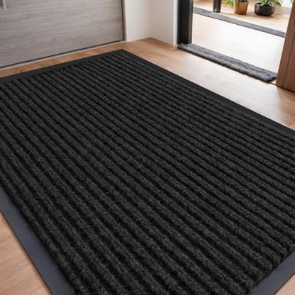 SRDDQLC Door Floor Mat Commercial Grade Large Size Heavy Duty Tough Entry Collection Slip Skid Entrance Mat with Rubber Backing Low Profile,3x10F - size: 3' x 10' (Rectangular)