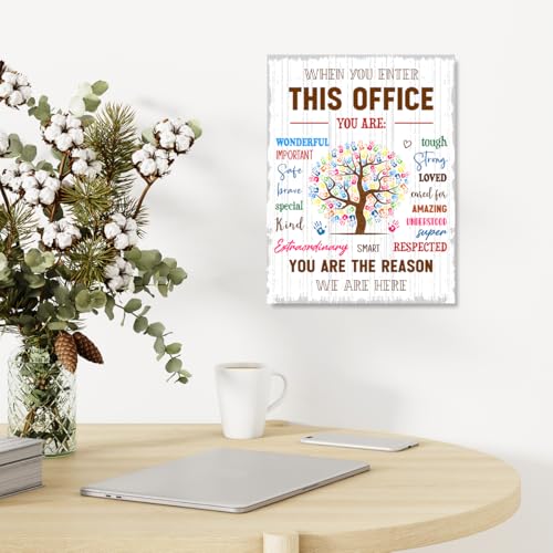 When You Enter This Office Wall Art Framed,Positive Office Wall Decor - color: In This Office2